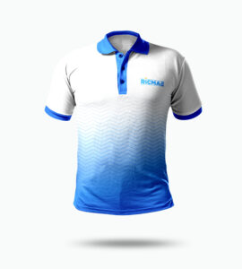 T-shirt Ricmae – Édition Bicolore Bleu & Blanc